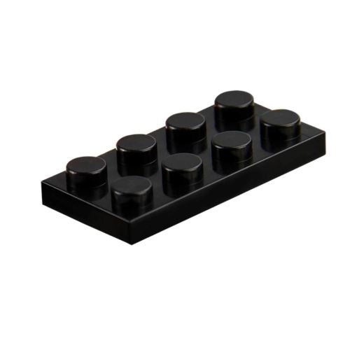 25 x STAX® Connector 2x4 flach - LEGO®-kompatibel (rot oder schwarz)