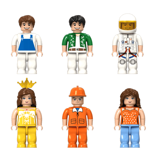 20x Brick Buddies - Klemmbaustein Figuren Pack - Open Brick Source