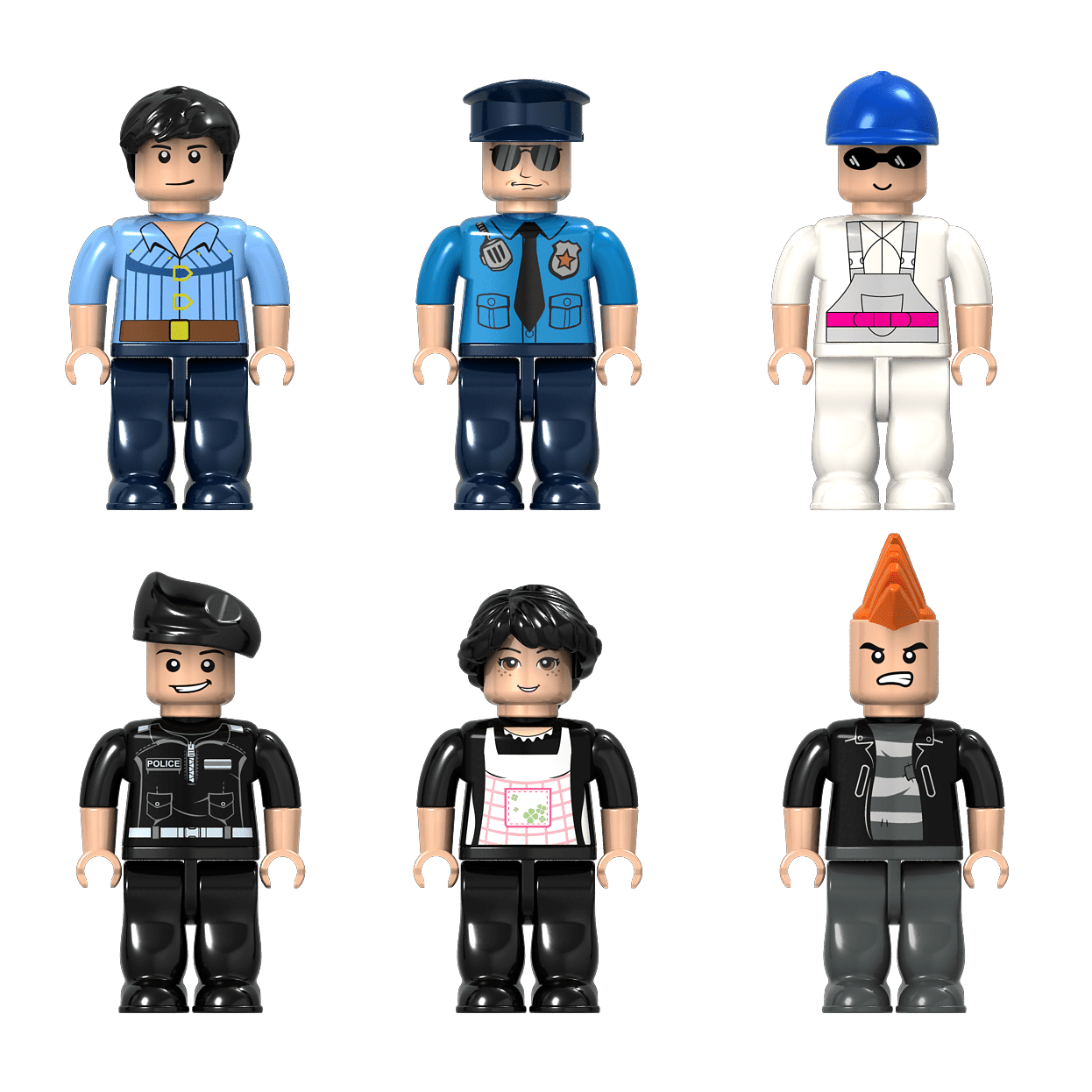20x Brick Buddies - Klemmbaustein Figuren Pack - Open Brick Source