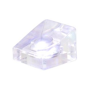 25x LED Brick Slope 1x1 transparent weiß - Open Brick Source