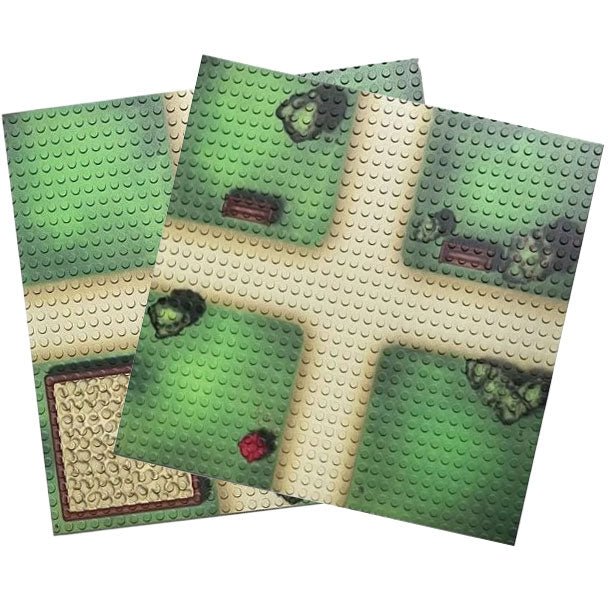 2x Bauplatte 32x32 Bauernhof Park Kreuzung - Open Brick Source