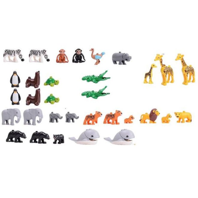 32x Junior Zoo Tierfiguren inkl. Aufbewahrungsbox - Open Brick Source