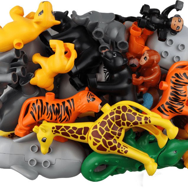 32x Junior Zoo Tierfiguren inkl. Aufbewahrungsbox - Open Brick Source