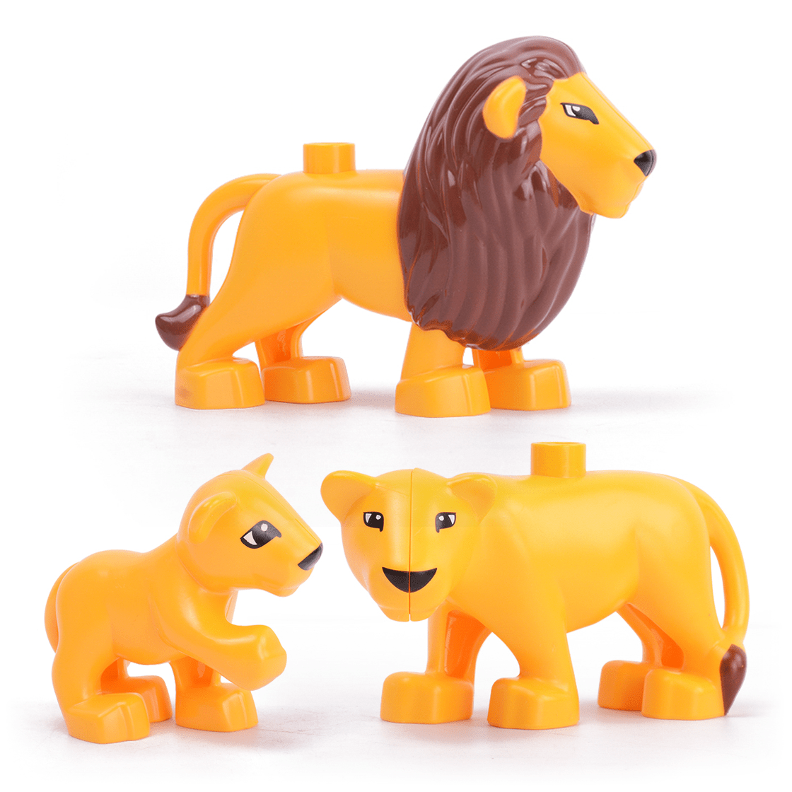 3x Junior Tierfiguren Löwen & Löwenbaby - Open Brick Source