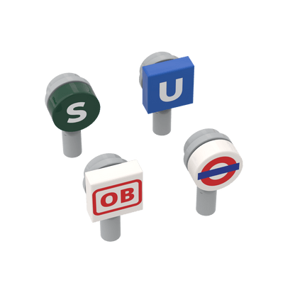 4x Railway Signs - Open Brick Source