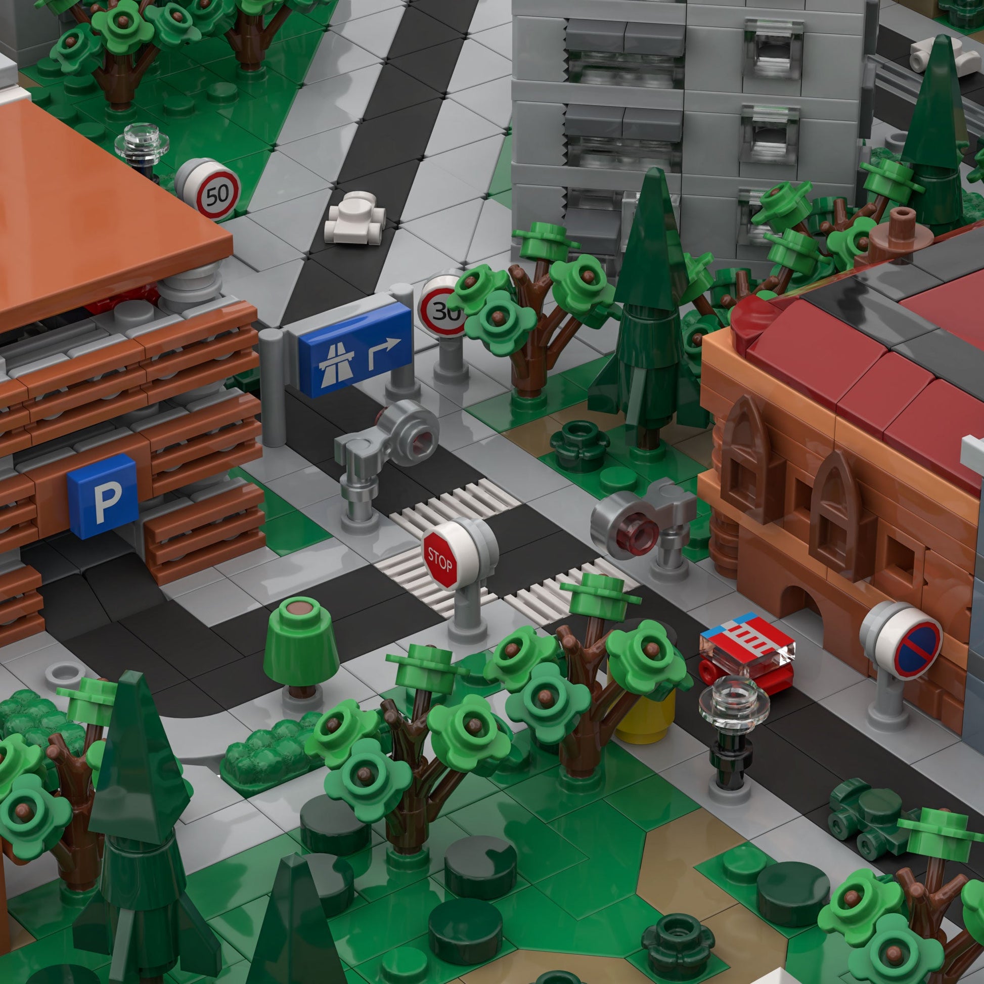 7x Traffic Signs - Open Brick Source