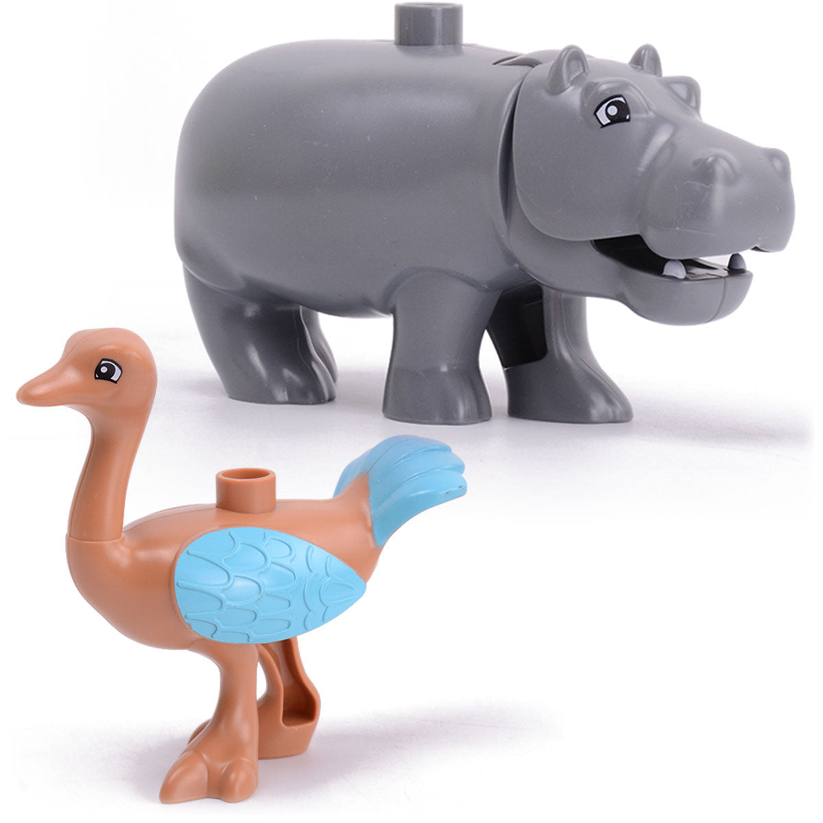 Junior Tierfiguren Nilpferd + Strauß