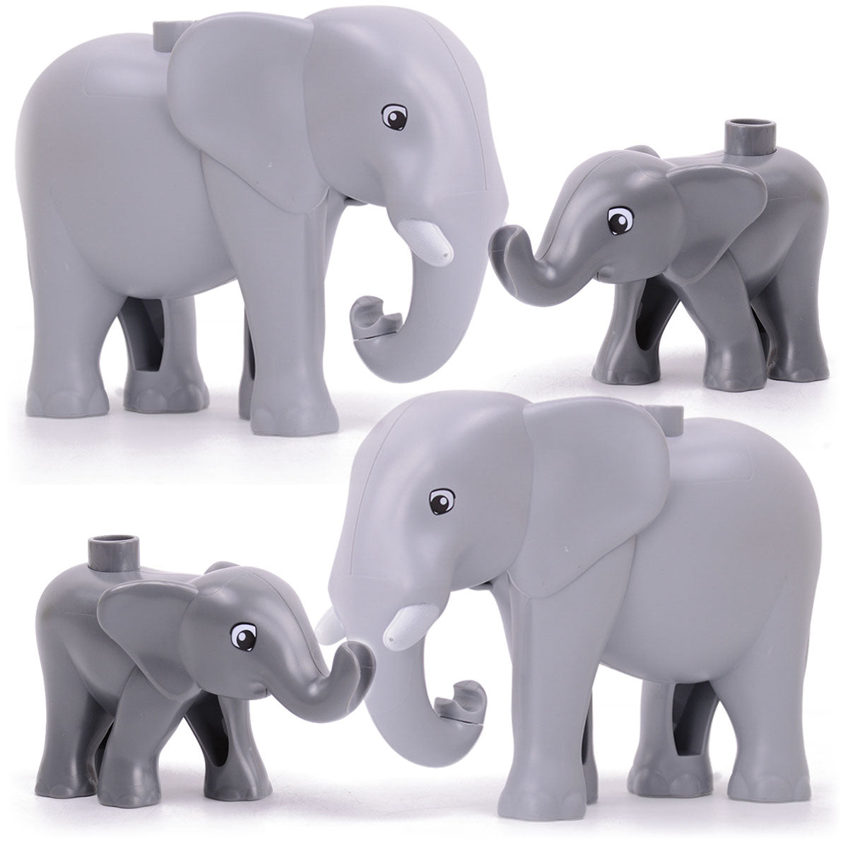 Tierfiguren Junior - Elefantenfamilie mit 2 Babys