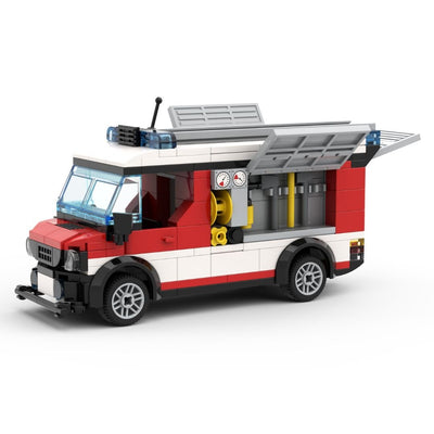 Individueller Feuerwehr - Einsatzwagen (312 pcs.) [Stückzahl: ab 250 bis 1.500 Sets] - Open Brick Source