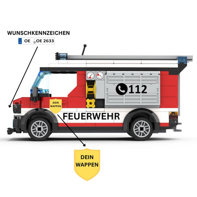 Individueller Feuerwehr - Einsatzwagen (312 pcs.) [Stückzahl: ab 250 bis 1.500 Sets] - Open Brick Source