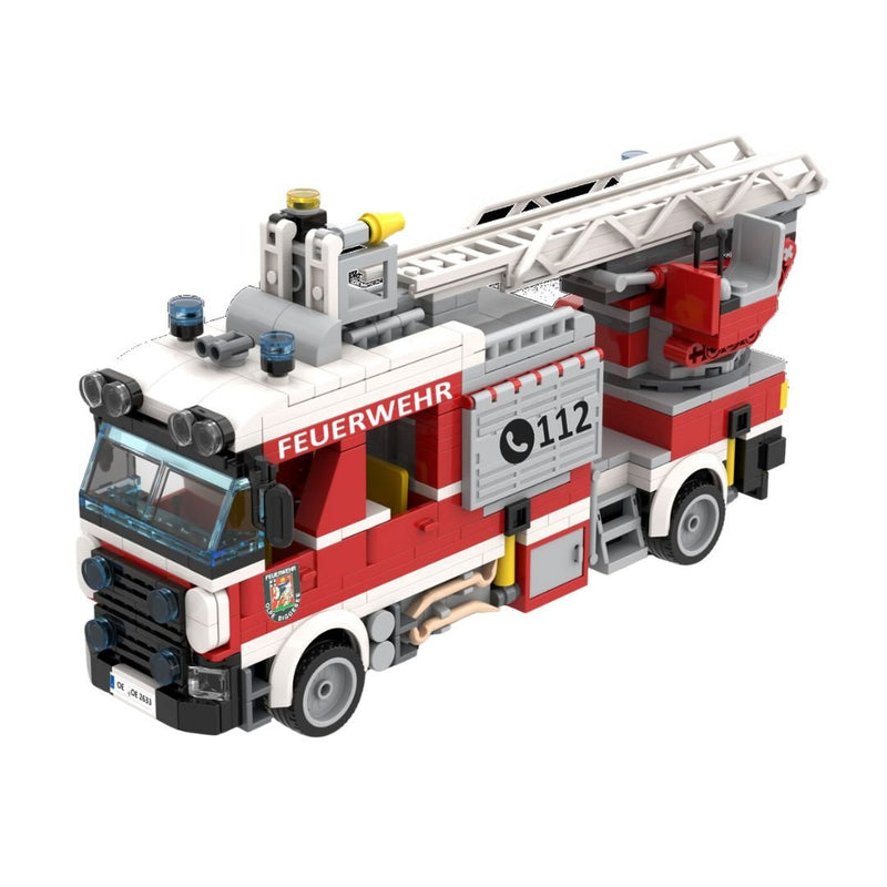 Individueller Feuerwehr - Leiterwagen (612 pcs.) [Stückzahl: ab 250 bis 1.500 Sets] - Open Brick Source