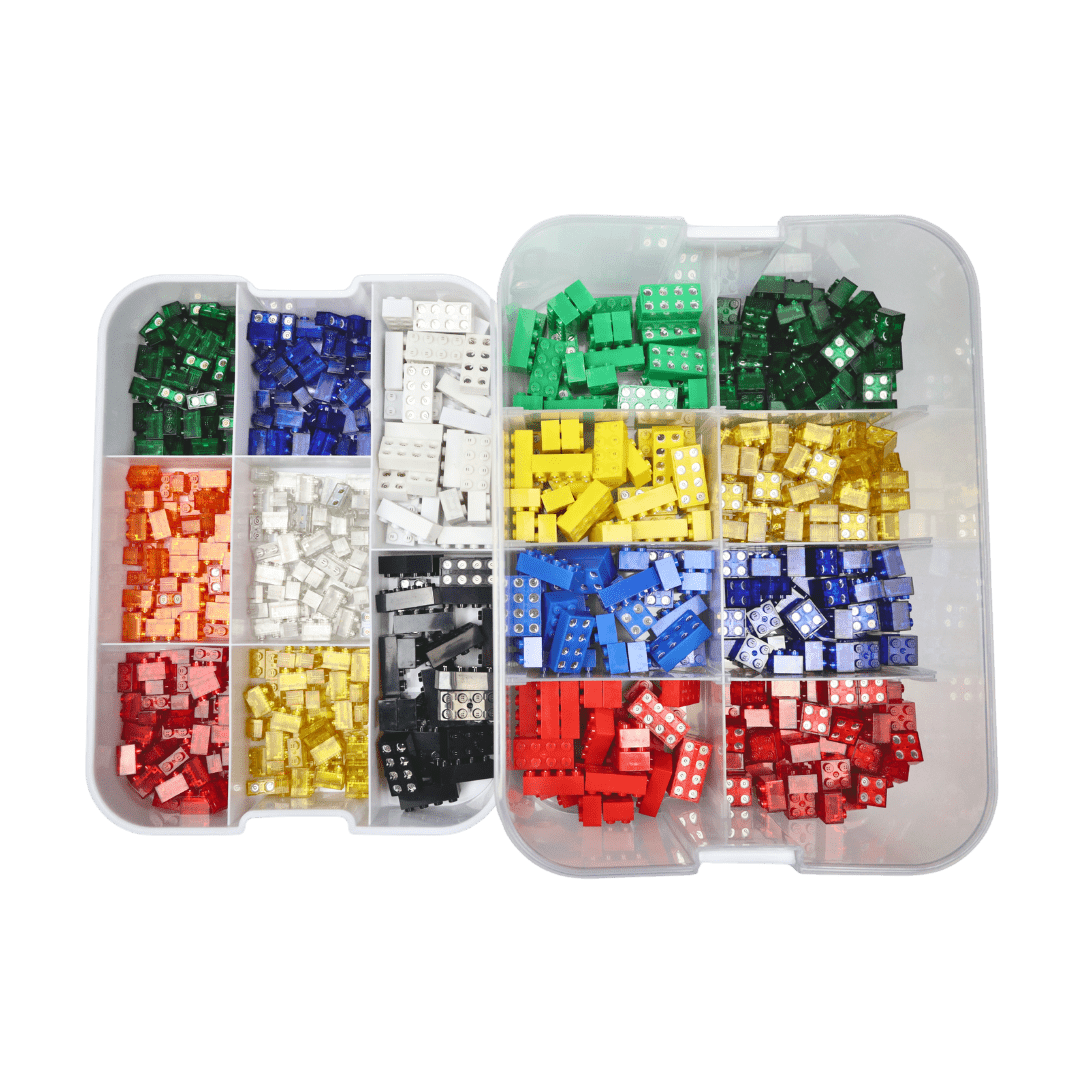 Modulare Aufbewahrungsbox 2 - lagig mit Facheinteilung - Open Brick Source