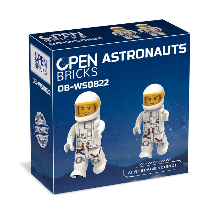 OPEN BRICKS - Astronauten (Mini Figuren) - Open Brick Source