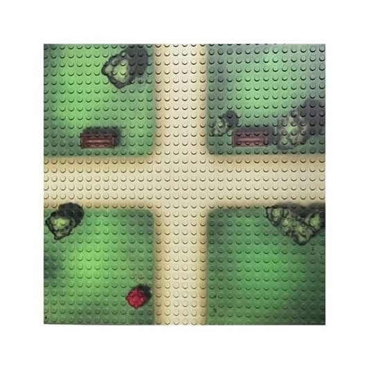 OPEN BRICKS® Bauplatte 32x32 farm crossing [Duo Pack] - Open Brick Source