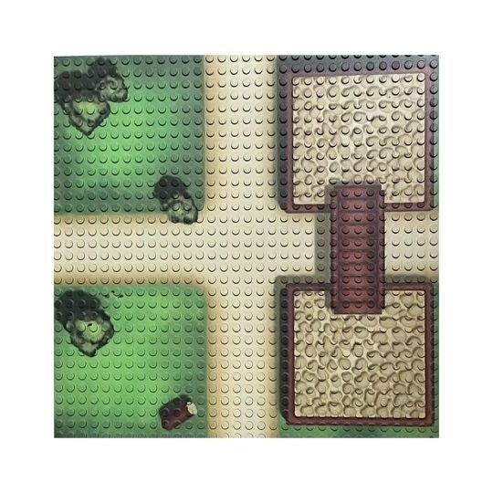 OPEN BRICKS® Bauplatte 32x32 farm crossing [Duo Pack] - Open Brick Source