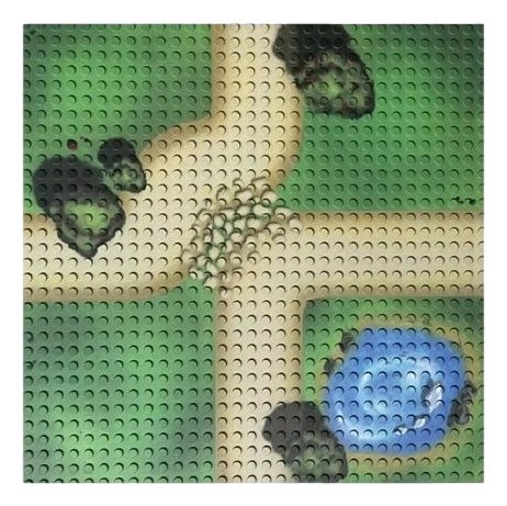 OPEN BRICKS® Bauplatte 32x32 farm lanes [Duo Pack] - Open Brick Source