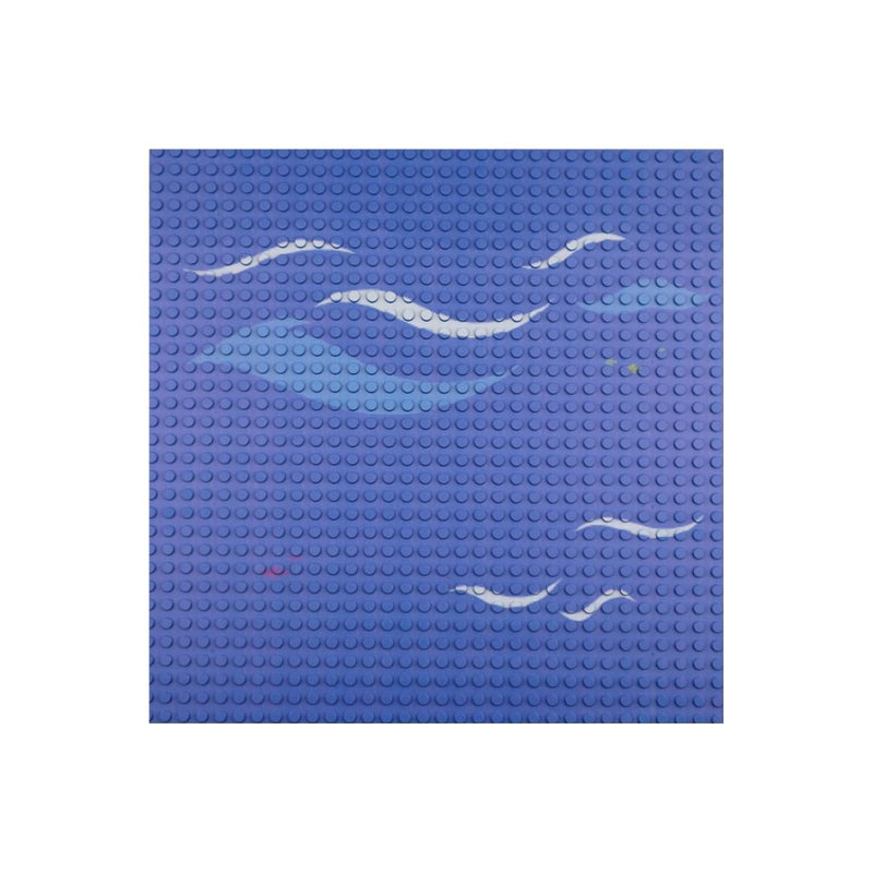 OPEN BRICKS® Bauplatte 32x32 ocean waves [Duo Pack] - Open Brick Source