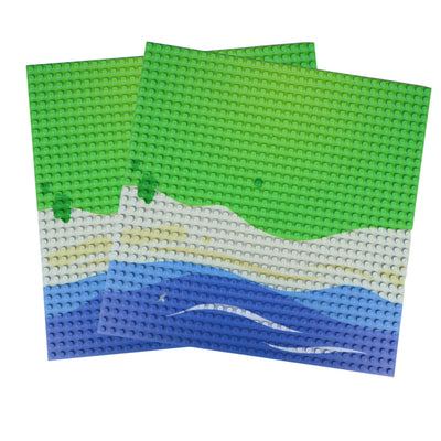 OPEN BRICKS® Bauplatte 32x32 straight beach [Duo Pack] - Open Brick Source