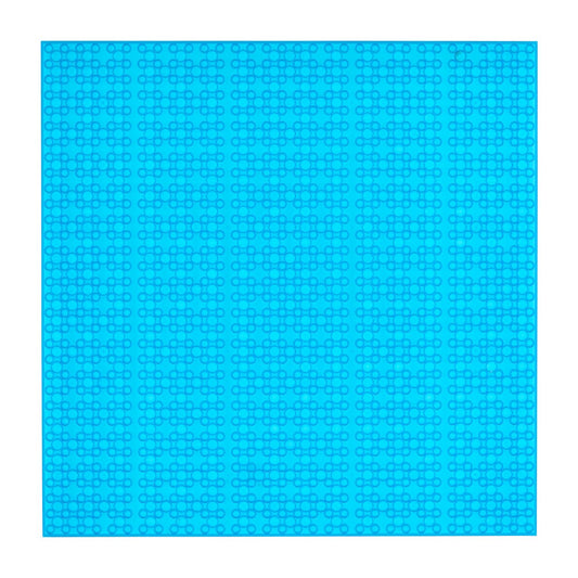 OPEN BRICKS® Bauplatte 32x32 transparent blau/transparent blue, Single / Duo Pack - Open Brick Source