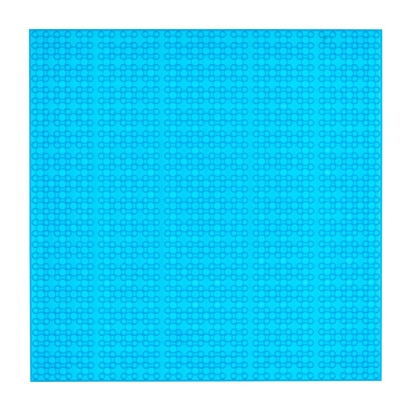 OPEN BRICKS® Bauplatte 32x32 transparent blau/transparent blue, Single / Duo Pack - Open Brick Source