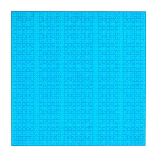 OPEN BRICKS® Bauplatte 32x32 transparent blau/transparent blue, Single / Duo Pack - Open Brick Source