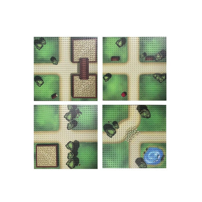 OPEN BRICKS® Farmfläche 4x 32x32 - Bauplatten - Open Brick Source