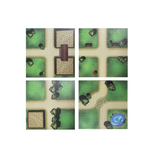 OPEN BRICKS® Farmfläche 4x 32x32 - Bauplatten - Open Brick Source