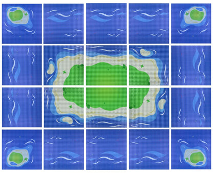 OPEN BRICKS® Island 32x32 - Bauplatten [Größe wählbar] - Open Brick Source