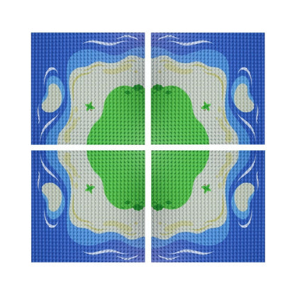 OPEN BRICKS® Island 32x32 - Bauplatten [Größe wählbar] - Open Brick Source