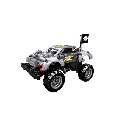 OPEN BRICKS - Monster Truck Silver (Klemmbaustein - Set) - Open Brick Source