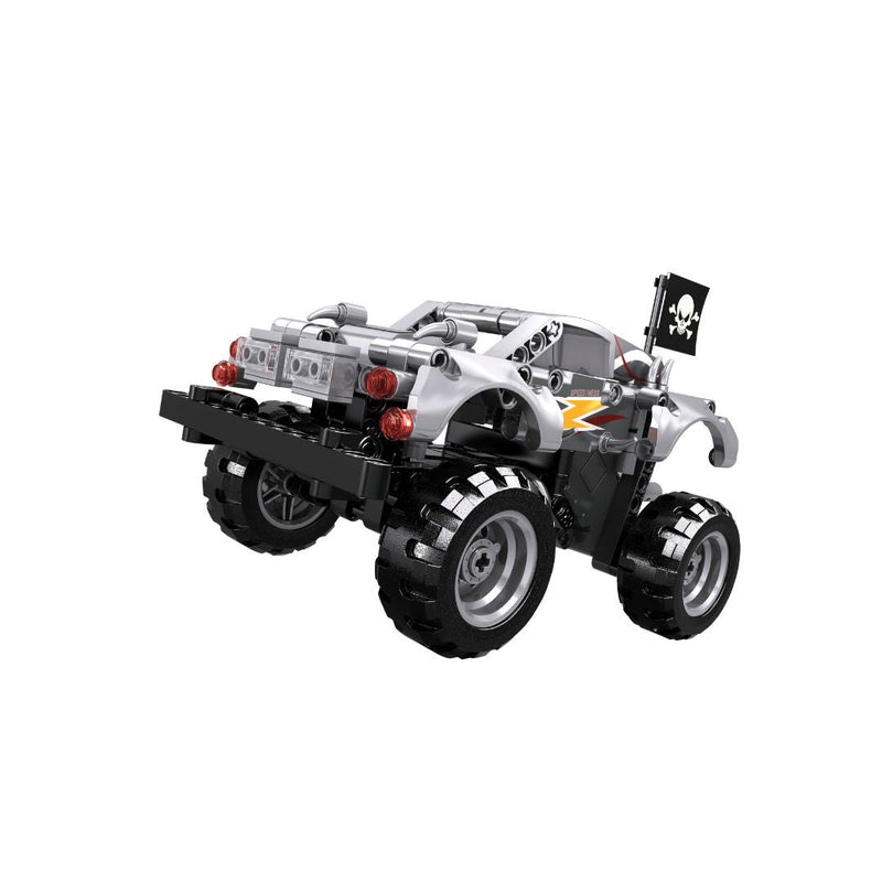 OPEN BRICKS - Monster Truck Silver (Klemmbaustein - Set) - Open Brick Source