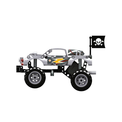 OPEN BRICKS - Monster Truck Silver (Klemmbaustein - Set) - Open Brick Source