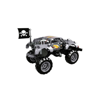 OPEN BRICKS - Monster Truck Silver (Klemmbaustein - Set) - Open Brick Source