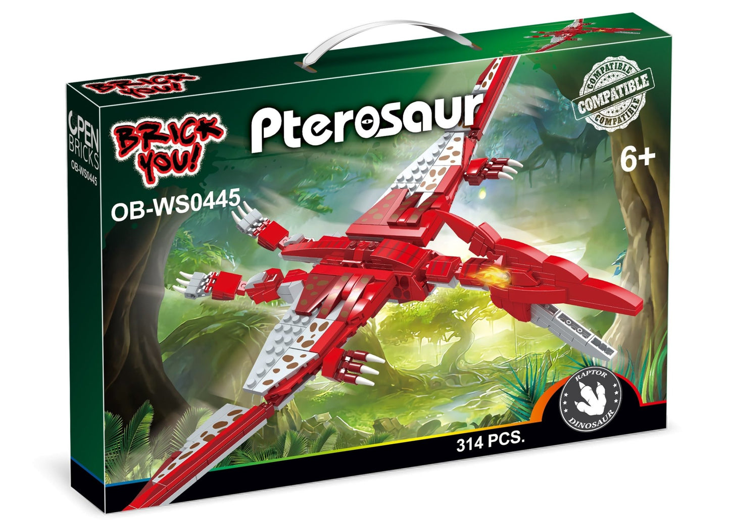 OPEN BRICKS - Pterosaur (Klemmbaustein - Set Flugsaurier) - Open Brick Source