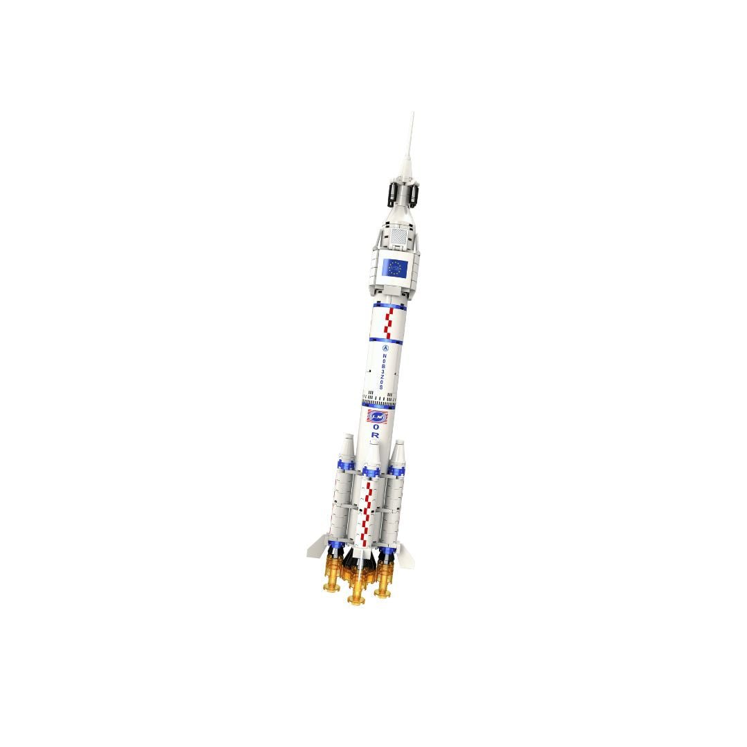 OPEN BRICKS - Rocket (Rakete aus Klemmbausteinen) - Open Brick Source