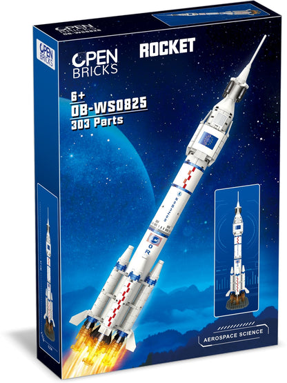 OPEN BRICKS - Rocket (Rakete aus Klemmbausteinen) - Open Brick Source