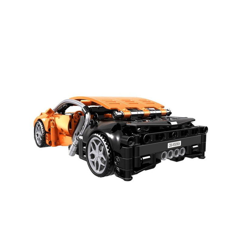 OPEN BRICKS - Sports Car Orange (Klemmbaustein - Sportwagen Technic - Set) - Open Brick Source