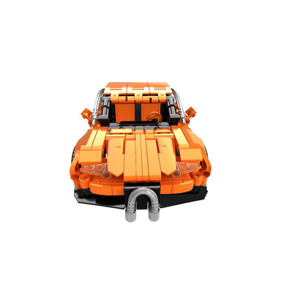 OPEN BRICKS - Sports Car Orange (Klemmbaustein - Sportwagen Technic - Set) - Open Brick Source