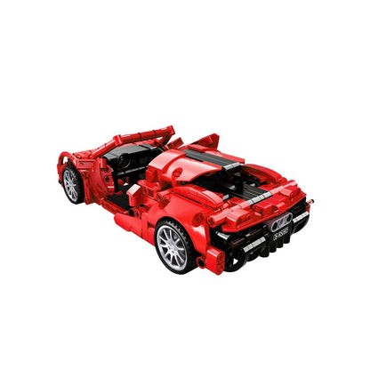 OPEN BRICKS - Sports Car Red (Klemmbaustein - Sportwagen Technic - Set) - Open Brick Source