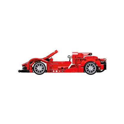 OPEN BRICKS - Sports Car Red (Klemmbaustein - Sportwagen Technic - Set) - Open Brick Source