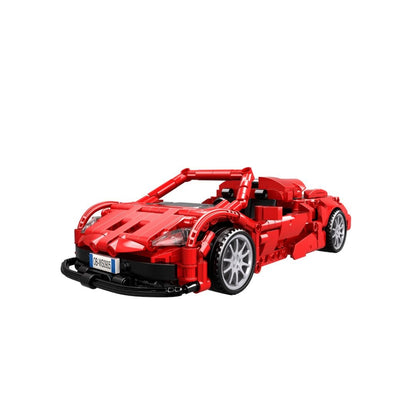 OPEN BRICKS - Sports Car Red (Klemmbaustein - Sportwagen Technic - Set) - Open Brick Source