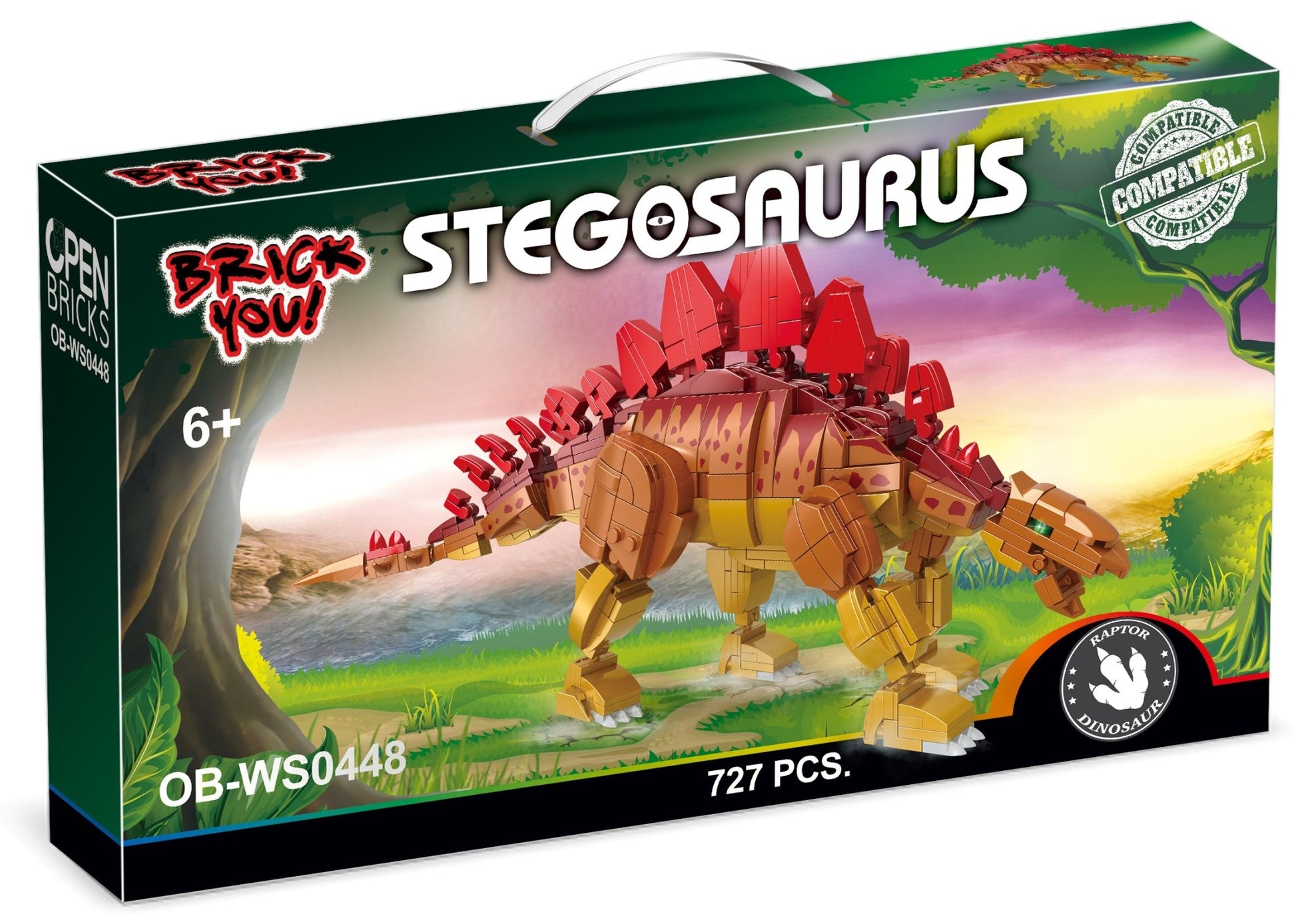 OPEN BRICKS - Stegosaurus (Klemmbaustein - Set) - Open Brick Source
