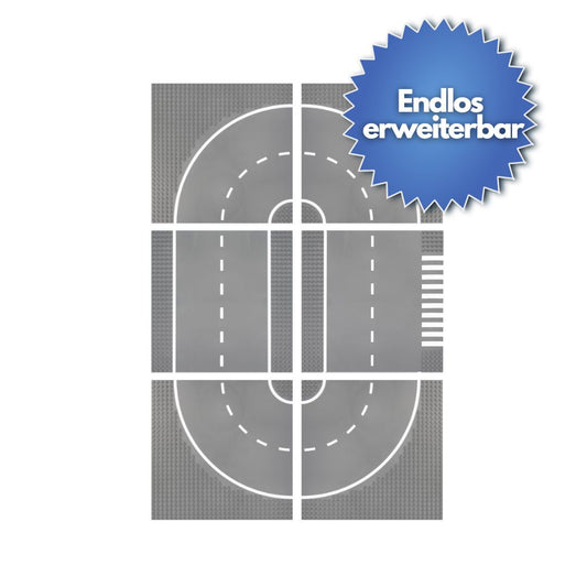 OpenBricks Streetplate 32x32 cross & turn [Duo Pack] - Open Brick Source