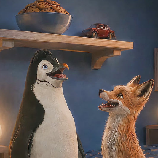 Die Schule der magischen Tiere - Rabbat der Fuchs mit Sammelplakette
