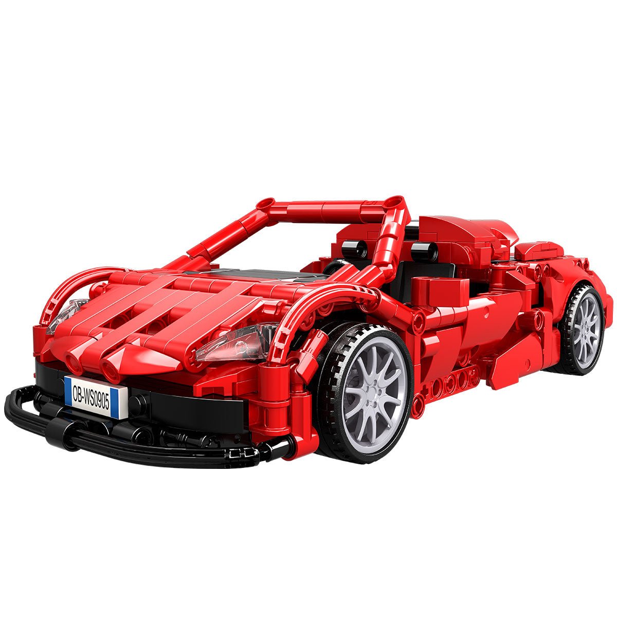 Sports Car Technic Set Red mit Rückzugsmotor 482 Teile - Open Brick Source