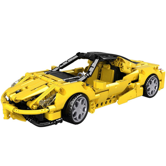 Sports Car Technic Set Yellow mit Rückzugsmotor 414 Teile - Open Brick Source