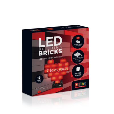 STAX ® Herz - LEGO® - kompatibel (mit Akku) - Open Brick Source