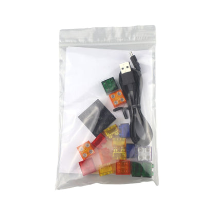 STAX ® Herz - Regenbogen [matt oder transparent] LEGO® kompatibel (mit Akku) - Open Brick Source