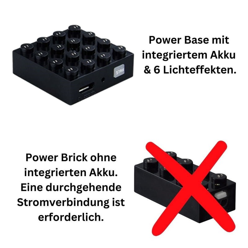 STAX ® Herz - rot transparent LEGO® kompatibel (mit Akku) - Open Brick Source