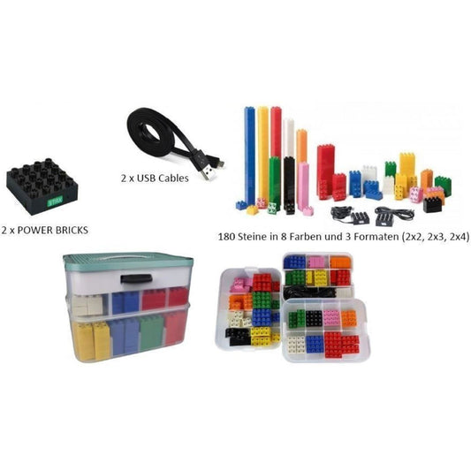 LED JUNIOR Set 180 Teile inkl. Aufbewahrungsbox